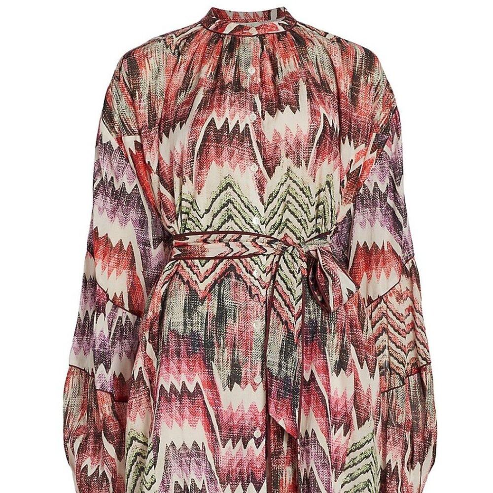 Chufy Pia Blouson Sleeve Minidress Calvi Pink XS